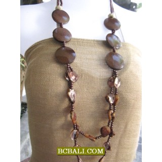 fashion necklaces long strand nuged shells new style